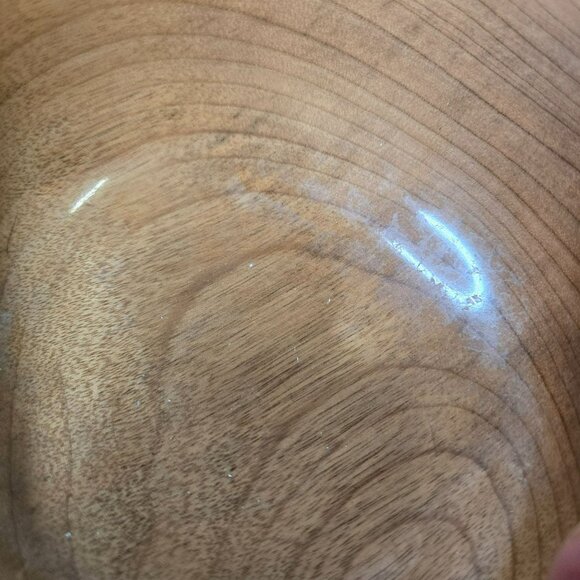 VTG Myrtlewood Chalet Candy Nut Dish Bowl Handcrafted Oregon Myrtle Wood 5.5" - Picture 9 of 13